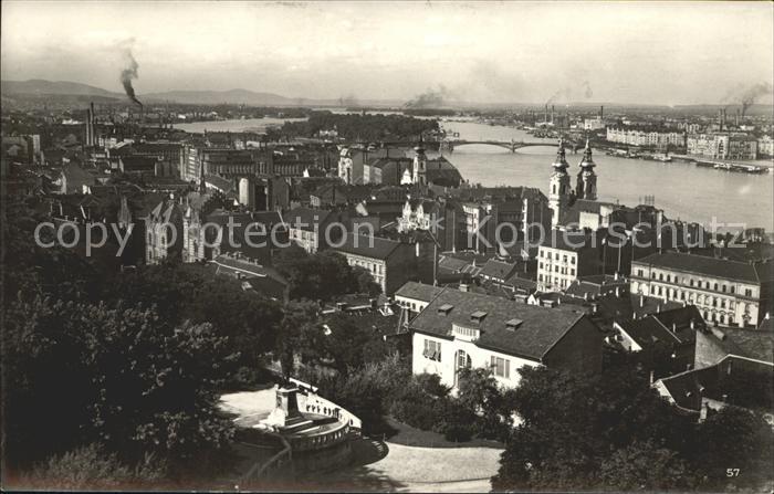 Budapest Panorama mit Margareteninsel