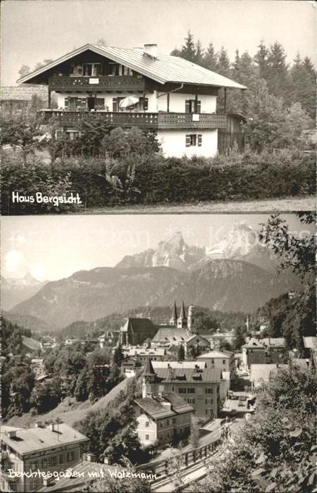 BERCHTESGADEN Bayern Haus Bergsicht Watzmann