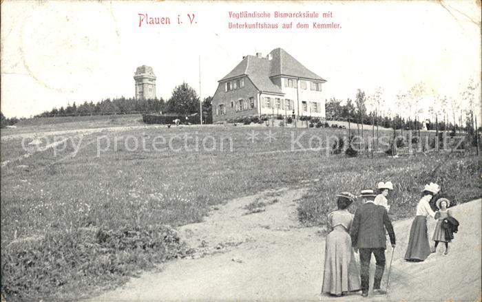 Plauen Vogtland Bismarcksaeule Unterkunftshaus