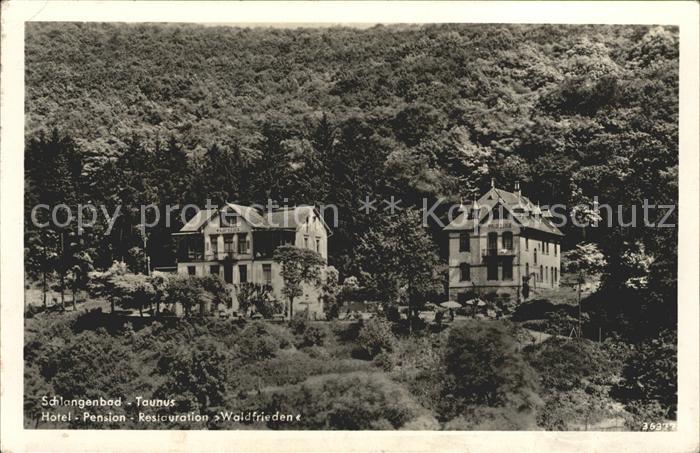 Taunusstein Schlangenbad Hotel Pension Restauration Waldfrieden
