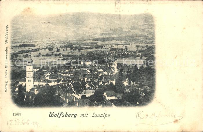 Wolfsberg Kaernten Saualpe Fliegeraufnahme