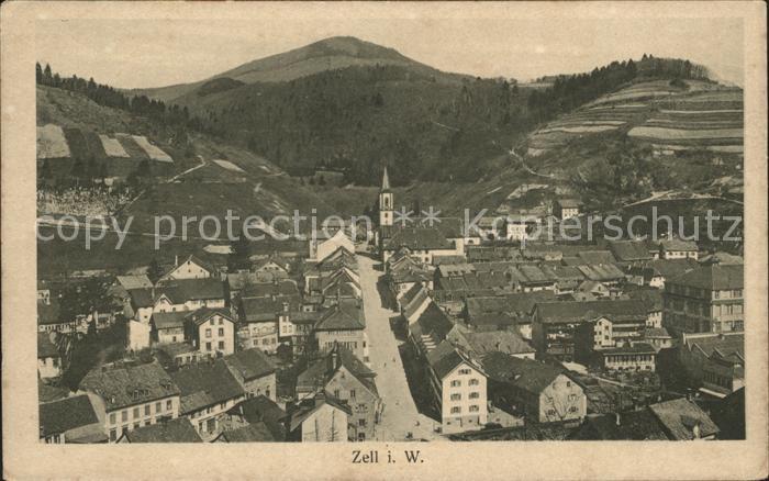 Zell Wiesental Fliegeraufnahme