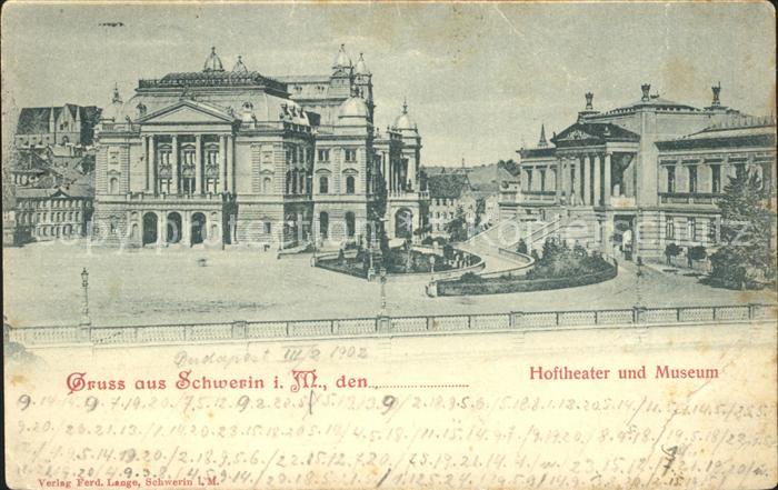 Schwerin Mecklenburg Hoftheater Museum