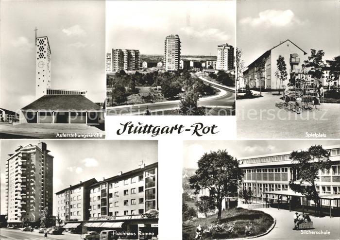 Rot Stuttgart Auferstehungskirche Hochhaus Romeo