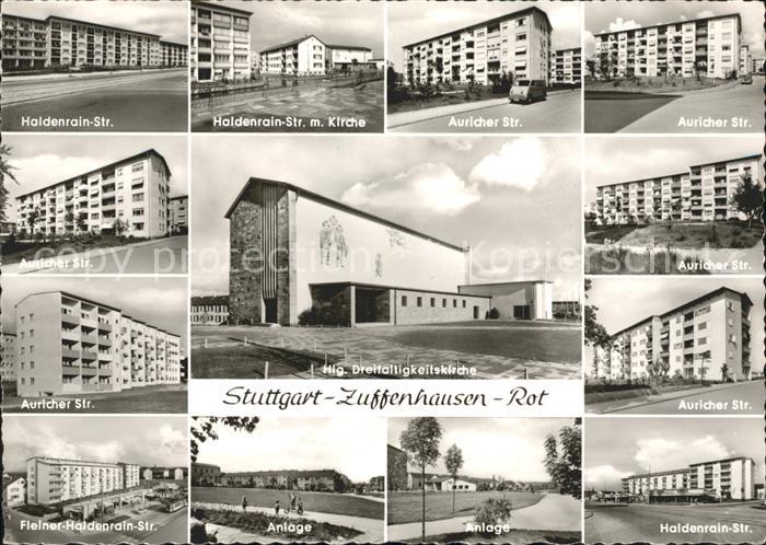 Zuffenhausen Auricher Strasse Haldenrain Strasse