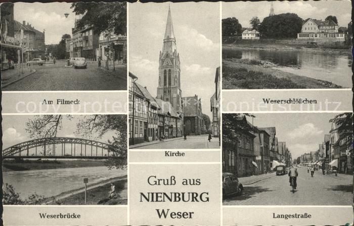 Nienburg Weser Weserbruecke langestrasse Weserschloesschen