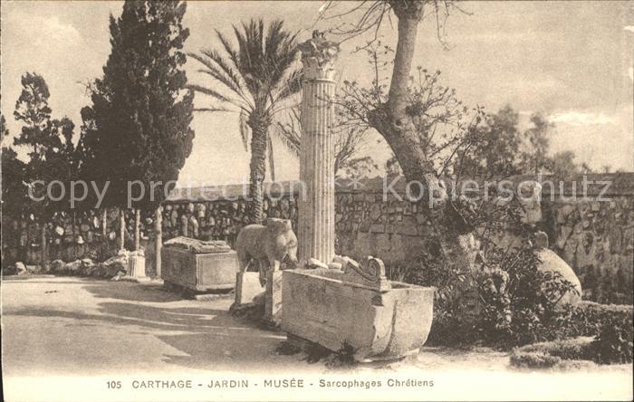 Carthage Karthago Jardin Musee Sarcophages Chretiens