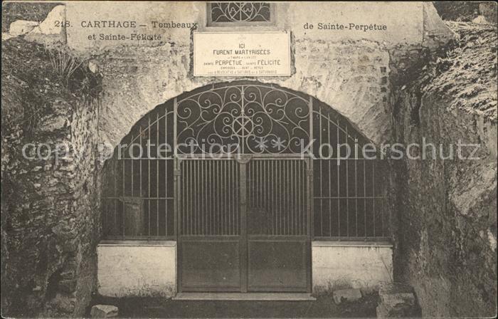 Carthage Karthago Tombeaux Sainte-Perpetue Sainte-Felicite