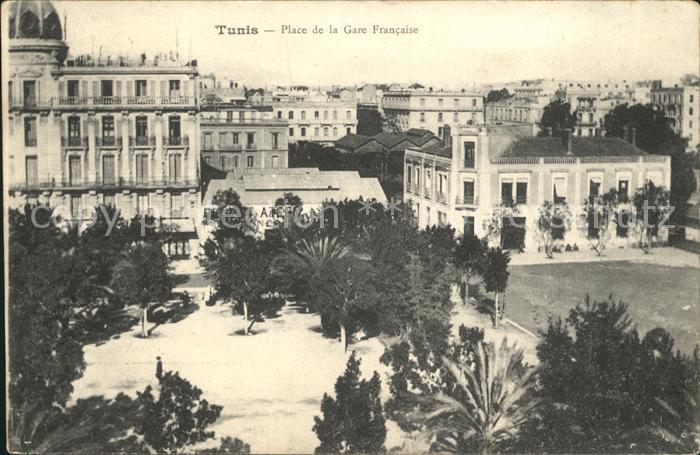 Tunis Place de la Gare Francaise