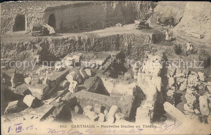 Carthage Karthago Nouvelles fouilles au Theatre