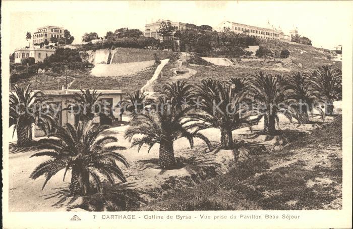 Carthage Karthago Colline de Byrsa Pavillon Beau Sejour