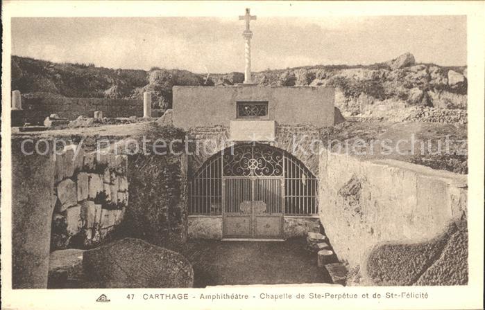 Carthage Karthago Amphitheatre Chapelle de Ste-Perpetue St-Felicite