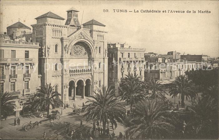 Tunis Cathedrale Avenue de la Marine