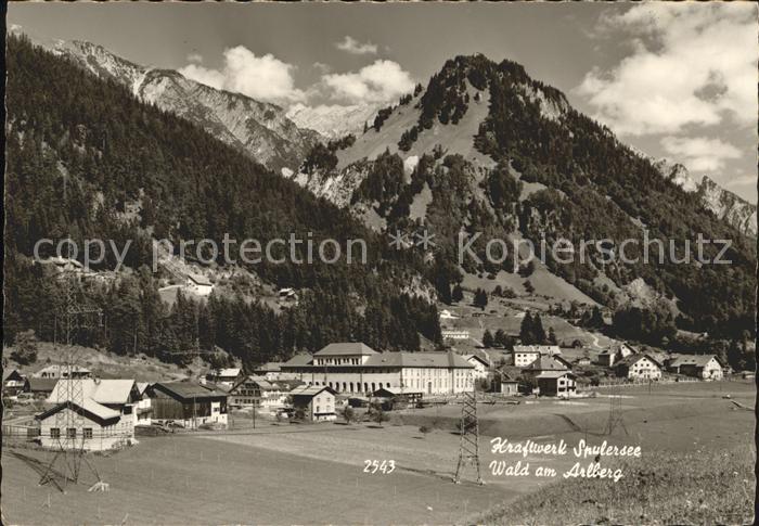 Wald Arlberg Kraftwerk Spulersee
