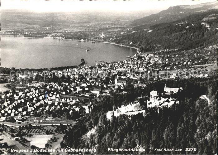 Bregenz Vorarlberg Gebhardsberg Fliegeraufnahme Foto-Risch-Lau-Nr. 3270