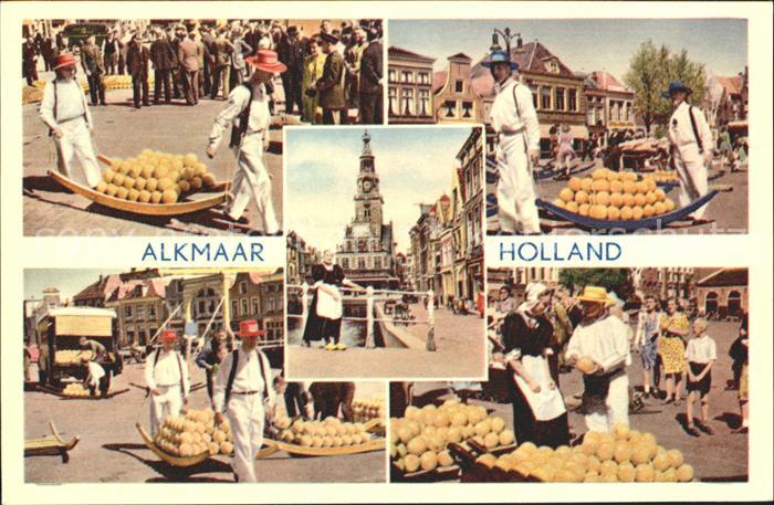 Kaeserei Kaese Alkmaar Holland Käsemarkt Käseverkäufer
