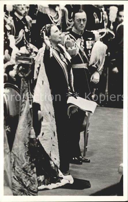 Adel Niederlande Koenigin Juliana Prinz Bernhard Eedsaflegging Nieuwe Kerk Amste