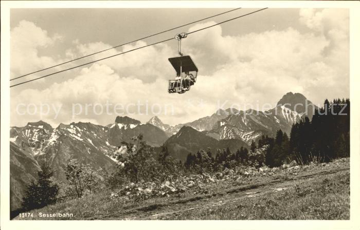 Sessellift Oberstdorf-Schoenblick-Schrattenwang Schneck Hochvogel