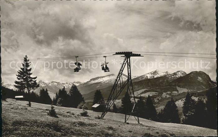Sessellift Schoenblick Oberstdorf Walmendinger Horn Gruenhorn