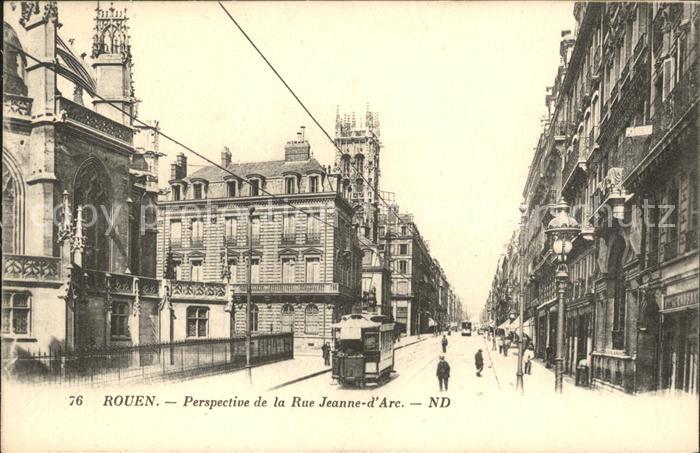 Strassenbahn Rouen Rue Jeanne-d_Arc