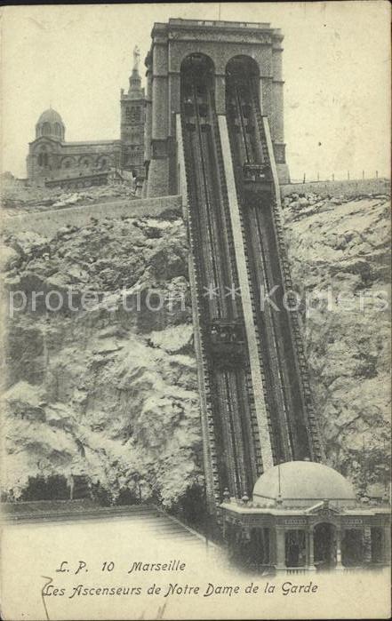 Zahnradbahn Marseille Ascenseurs Notre Dame de la Garde
