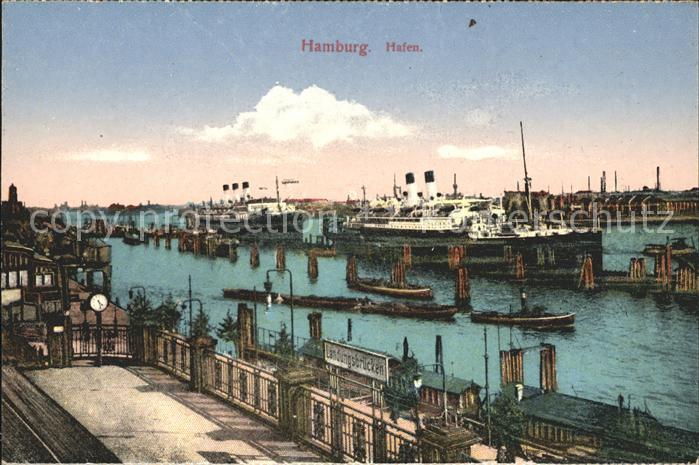 Dampfer Oceanliner Hamburg Hafen