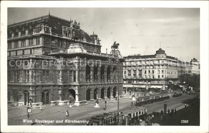 Opergebaeude Kaerntnerring Wien Strassenbahn