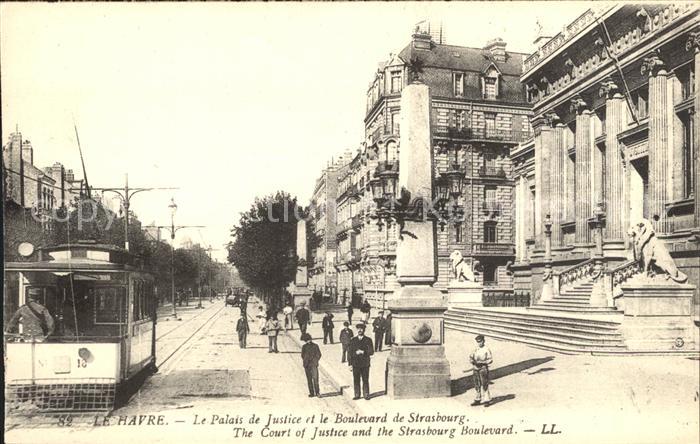 Strassenbahn Le Havre Palais de Justice Boulevard de Strasbourg