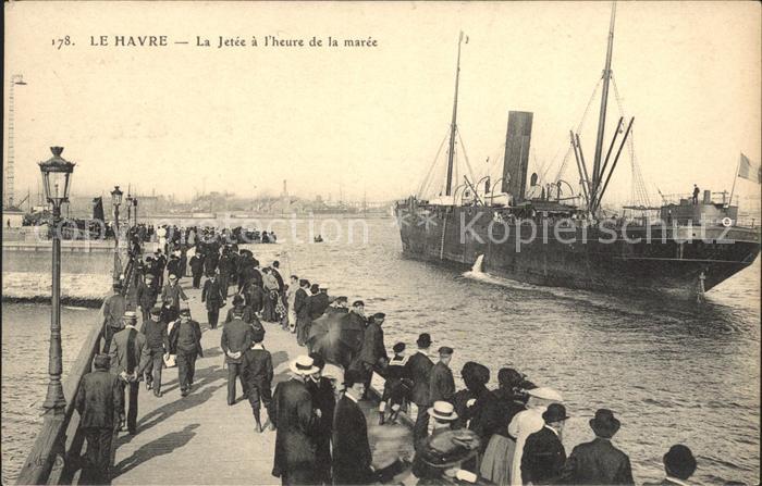 Dampfer Binnenschifffahrt Le Havre La Jetee