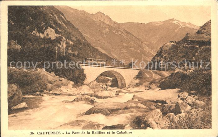 Bruecken Bauwerke Pont de la Raillere Cabaliros Cauterets