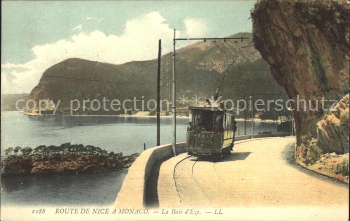 Strassenbahn Route de Nice Baie d Eze