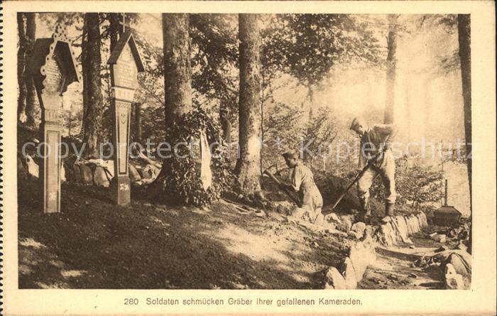 Militaria Tod Soldaten Graeber Gefallene Kameraden
