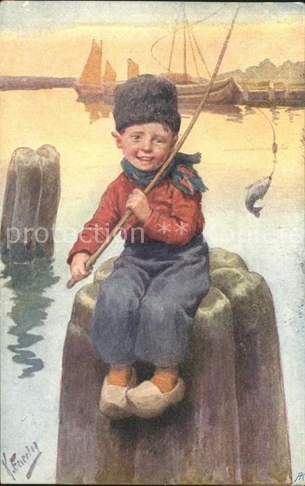 Feiertag Karl Kind Fisch Angel angeln