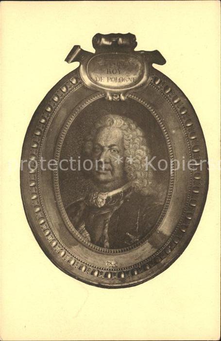 Adel Polen Stanislaw Leszczynski Duc de Lorraine Medaillon