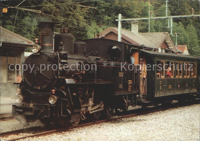 Lokomotive Dampflok HG 3/3 1067 Ballenberg-Dampfbahn