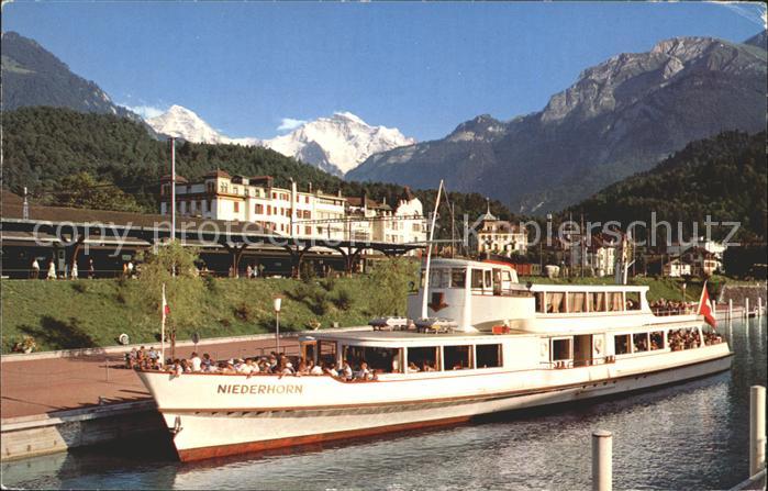 Motorschiffe Interlaken Schiffstation Moench Jungfrau