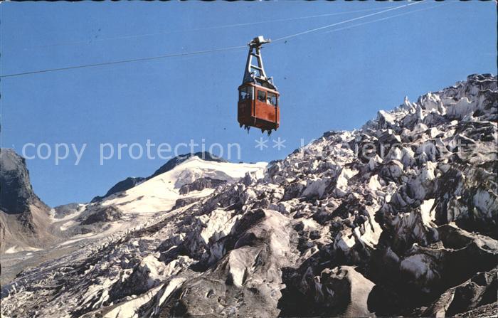 Seilbahn Laengfluh Saas-Fee Feegletscher