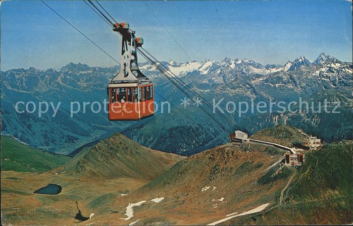 Seilbahn Parsenn-Weissfluhgipfel Silvrettagruppe Piz Linard