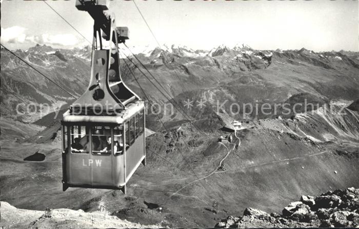 Seilbahn Weissfluhgipfel Weissfluhjoch Silvretta