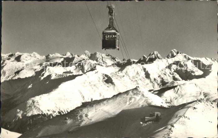 Seilbahn Weissfluhgipfel Davos-Parsenn Silvrettagruppe