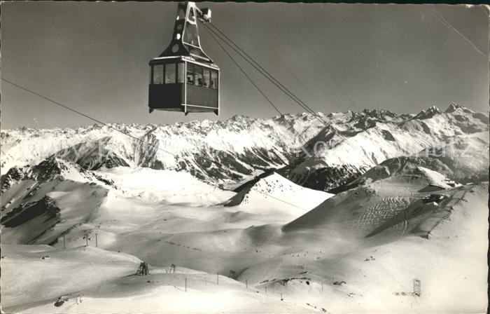 Seilbahn Weissfluhgipfel Davos-Parsenn Silvrettagruppe