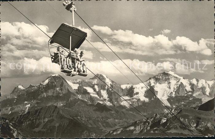Sessellift Beatenberg-Niederhorn Eiger Moench Jungfrau