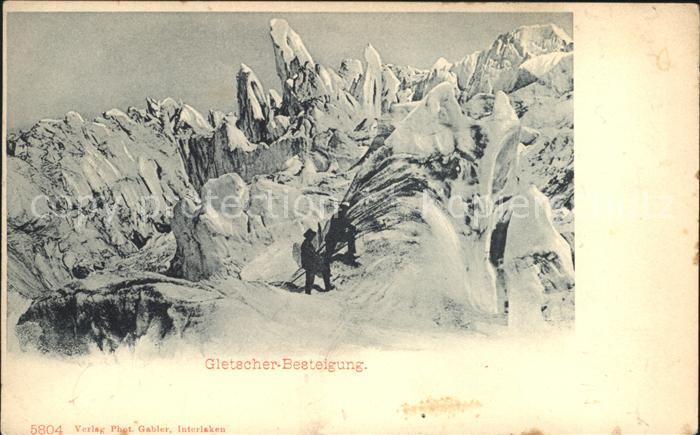 Gletscher Besteigung Bergsteiger