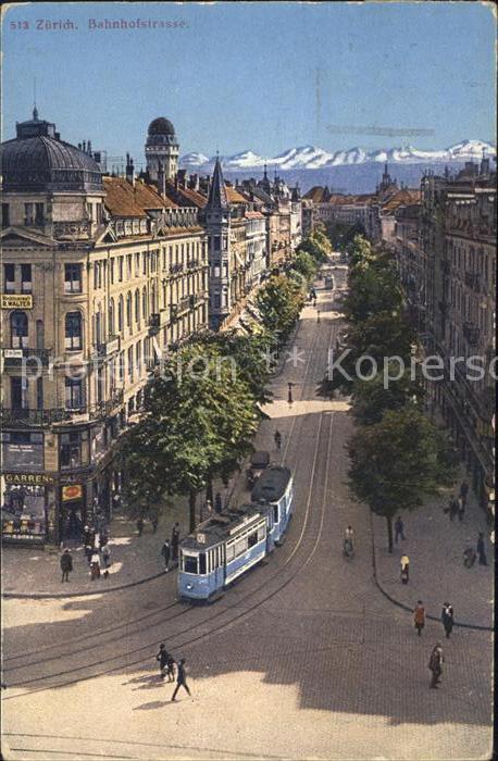 Strassenbahn Zuerich Bahnhofstrasse