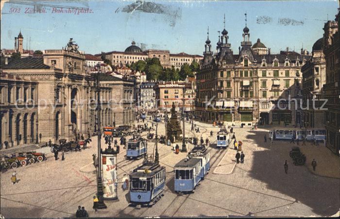 Strassenbahn Zuerich Bahnhofplatz