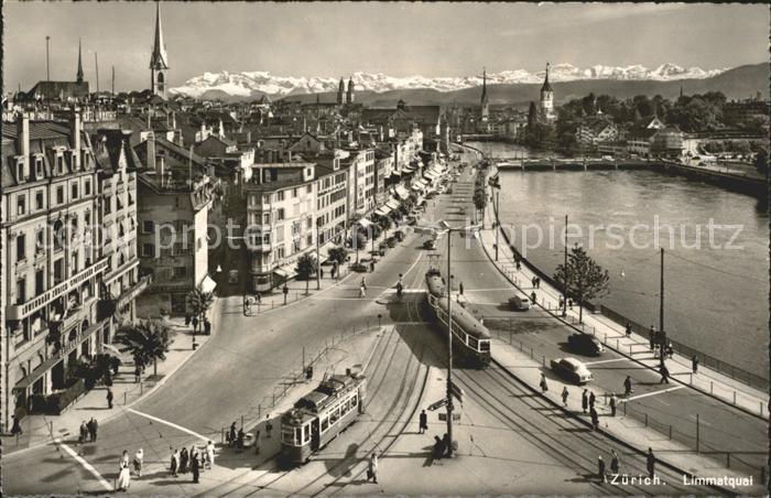 Strassenbahn Zuerich Limmatquai