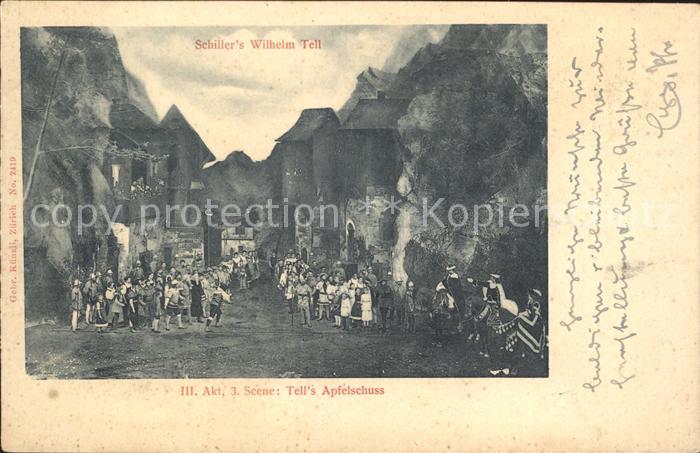 Tell Wilhelm III. Akt 3. Scene Tell's Apfelschuss Schiller