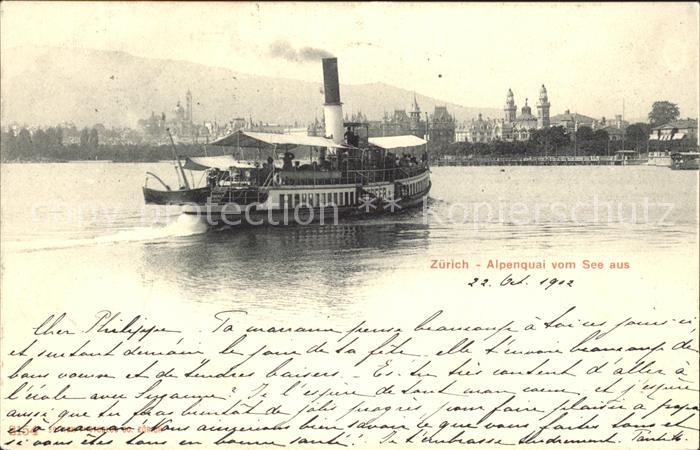 Dampfer Binnenschifffahrt Zuerich Alpenquai