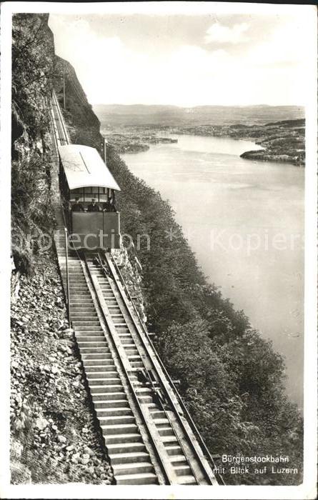 Zahnradbahn Buergenstockbahn Luzern