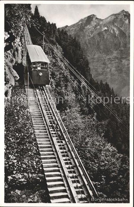 Zahnradbahn Buergenstockbahn